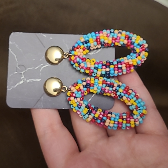 Jewelry - Gold Beaded Earrings